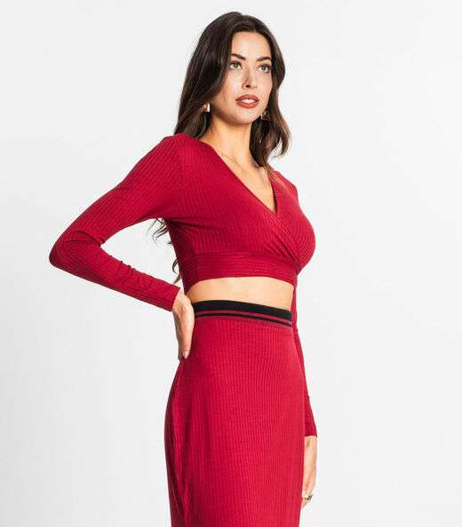 Conjunto Feminino Blusa Com Saia Endless Vermelho