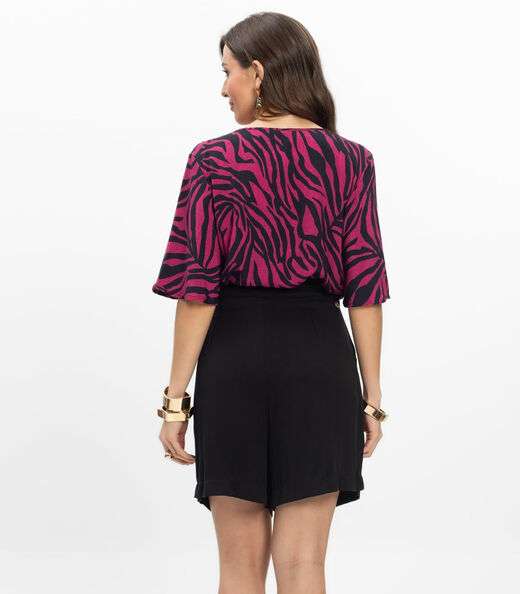 Bermuda Viscose Double Feminina Endless Preto