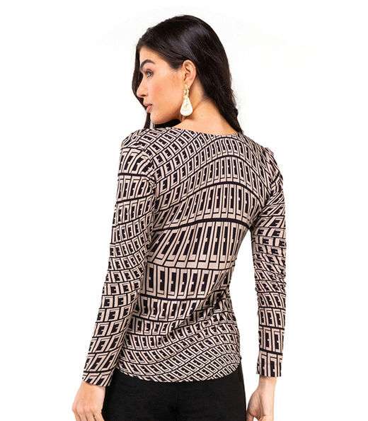 Blusa Estampada Manga Longa Endless Preto