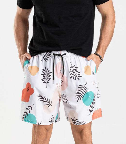 Bermuda Masculina De Microfibra Long Bong Branco