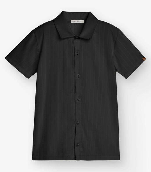 Image_Camisa Tecido Listras Menino Trick Nick Preto