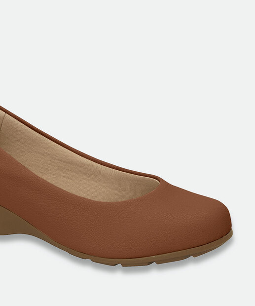 Scarpin Feminino Salto Anabela Modare Marrom