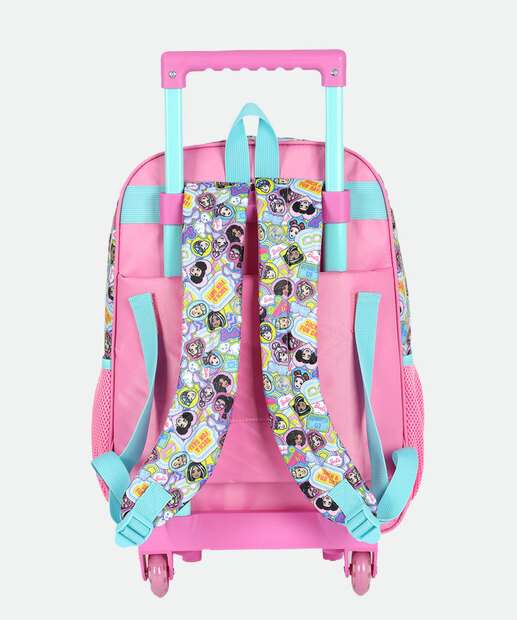 Mochila Mala Com Rodas Infantil Barbie