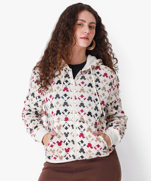 Image_Casaco Feminino Moletom Capuz Mickey Bege
