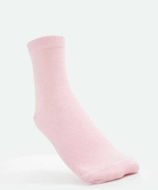 Kit 3 Pares Meias Soquete Feminina Básicas
