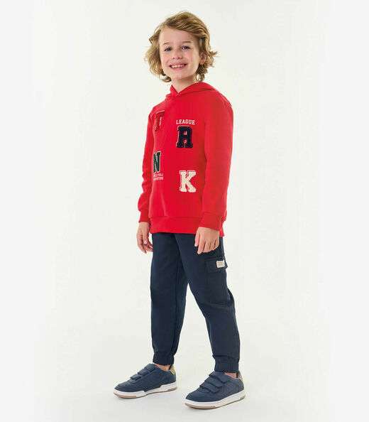 Image_Conjunto Infantil Blusão Com Calça Trick Nick Vermelho