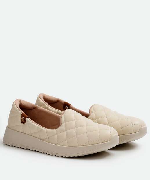 Tênis Feminino Slipper Matelassê Tratorado Modare