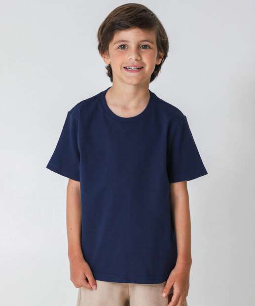 Image_Camiseta Infantil Manga Curta Básica MR Tam 4 a 10 Azul
