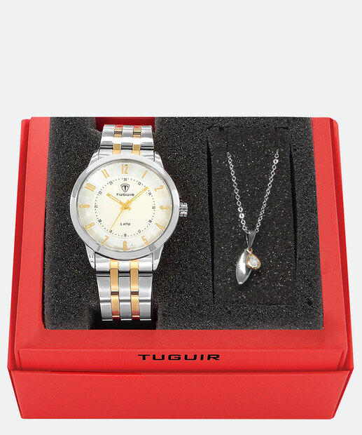 Kit Relógio Feminino Tuguir TG30236