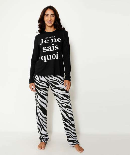 Pijama Feminino Estampa Animal Print Marisa