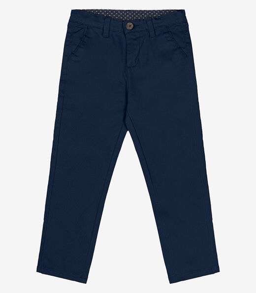 Calça Infantil Masculina Em Sarja Trick Nick Azul