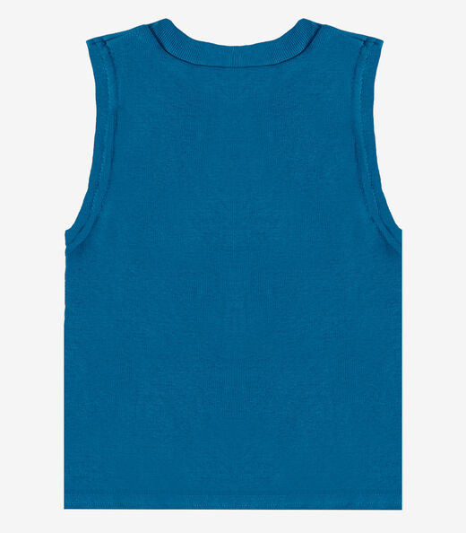 Regata Básica Infantil Lisa Soletex Azul