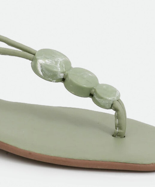 Sandália Feminina Rasteira Pedraria Marisa 