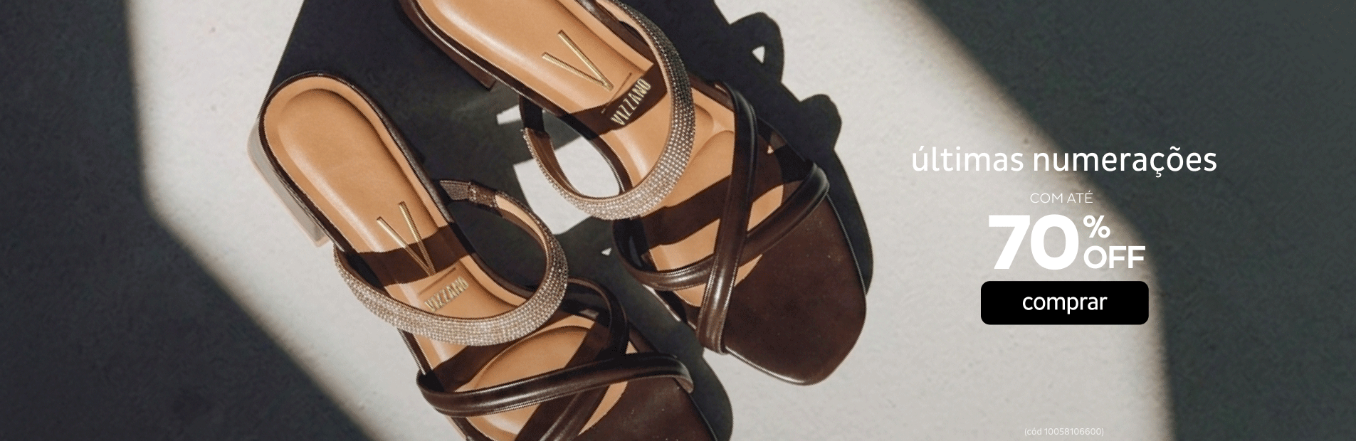 Últimas Numerações com até 70%OFF
