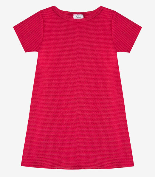 Vestido Infantil Menina Em Malha Puvil Select Rosa