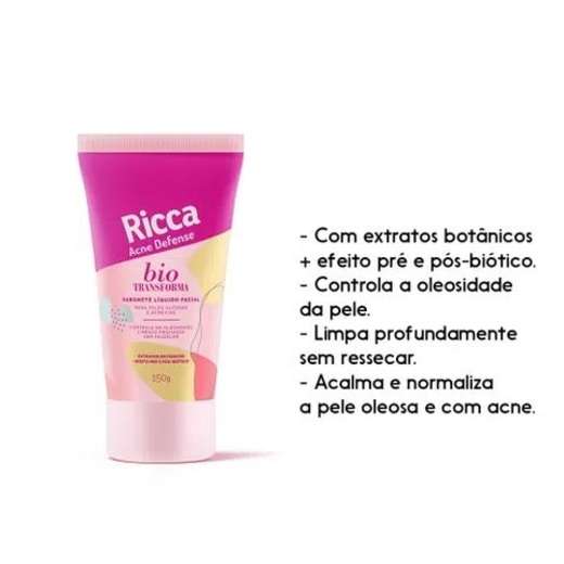 Sabonete Líquido Facial Ricca Bio Transforma 150g