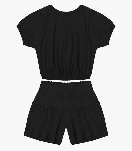 Conjunto Infantil Feminino Em Air Flow Trick Nick Preto