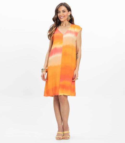 Vestido Feminino em Tecido Infinita Cor Amarelo