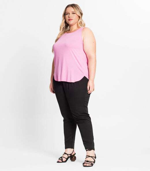 Blusa Feminina Plus Infinita Cor Rosa