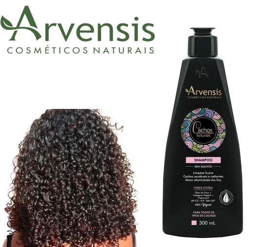 Shampoo Cachos Naturais 300ml Arvensis