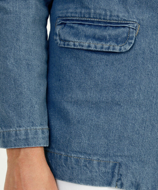 Blazer Jeans Feminino Bolsos Disparate  