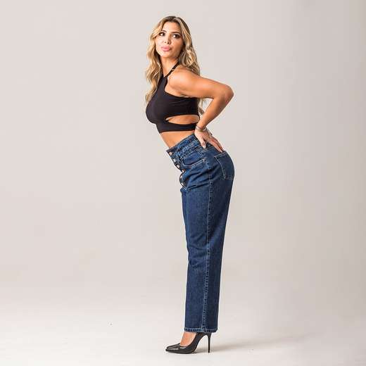 Calça Jeans Feminina Cintura Alta Zune