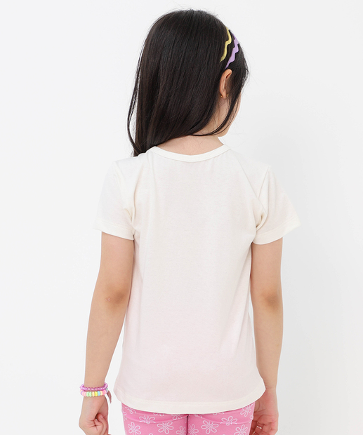 Blusa Infantil Hello Kit Tam 4 a 10 Off White