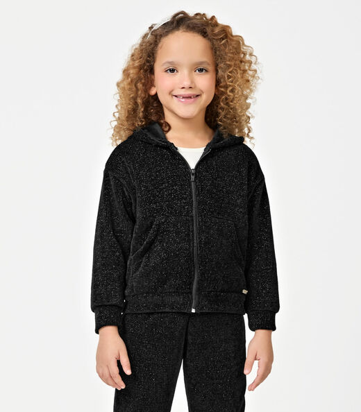 Conjunto Jaqueta Com Capuz e CalçaTrick Nick Preto