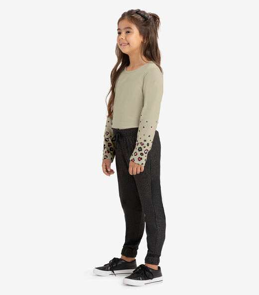 Image_Calça Jogger Infantil Feminina Rovi Kids Preto