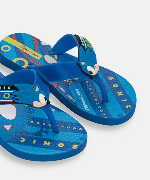 Chinelo Ipanema Infantil Sonic Azul