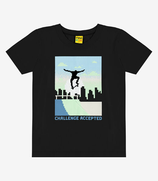 Image_Camiseta Infantil Manga Curta Rovi Kids Preto