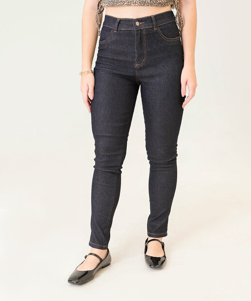 Calça Jeans Cigarrete Feminina Cintura Alta 