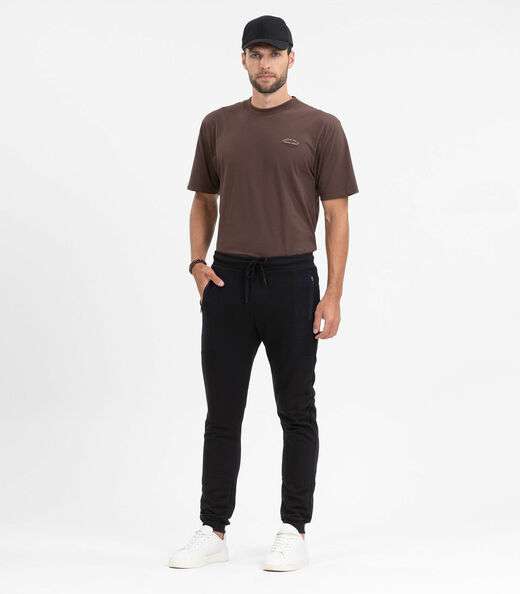 Calça Masculina Em Moletinho Diametro Preto