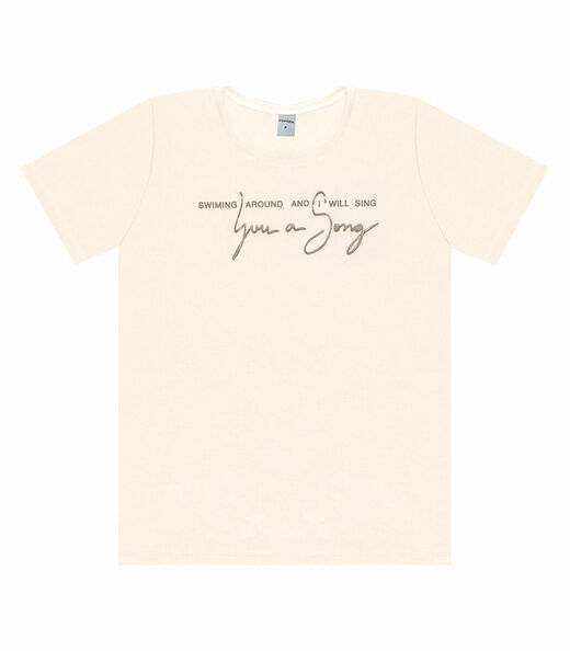 Camiseta Feminina Rovitex Bege