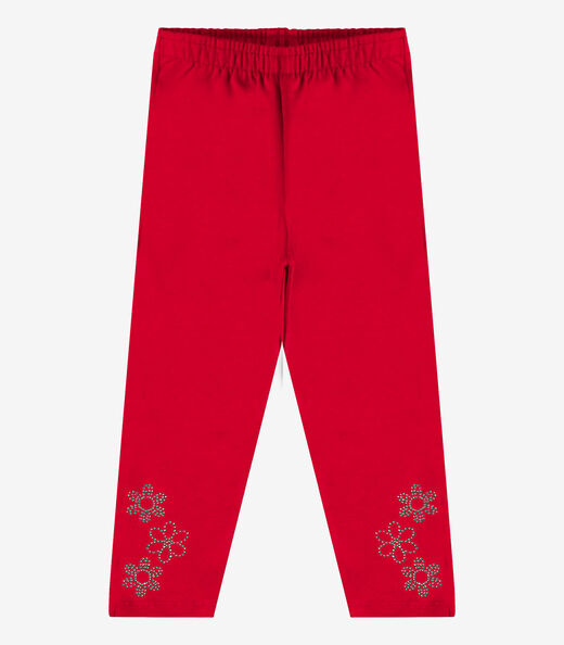 Legging Capri Rovi Kids Vermelho