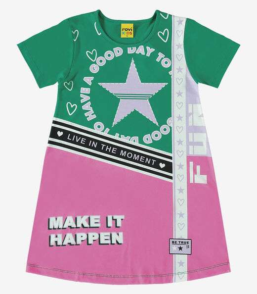 Vestido Infantil Rovi Kids Verde