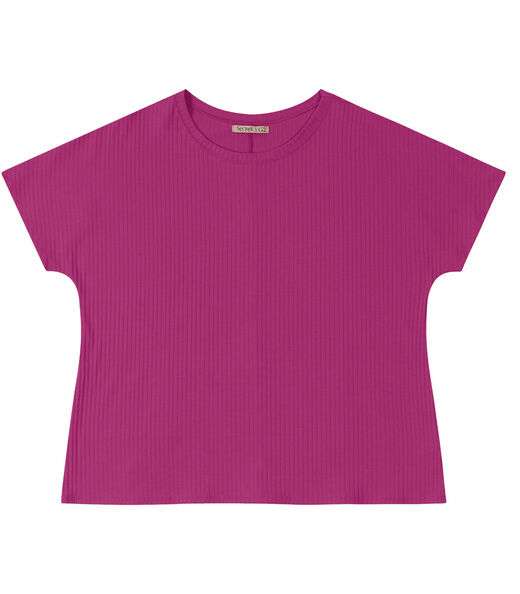 Blusa Feminina Plus Size Ribana Secret Glam Rosa