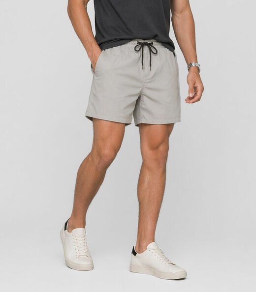 Bermuda Masculina Em Sarja Rota Da Onda Bege
