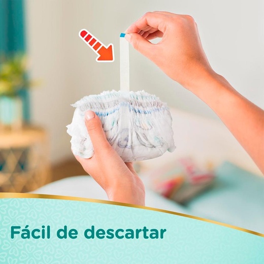 Kit 2 Fraldas Pampers Pants Ajuste Total Mega G 72 tiras