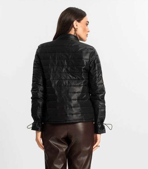 Jaqueta Feminina Microfibra Endless Preto