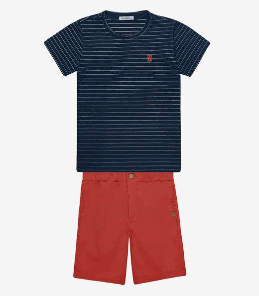 Image_Conjunto Infantil Camiseta Com Bermuda Trick Nick Azul