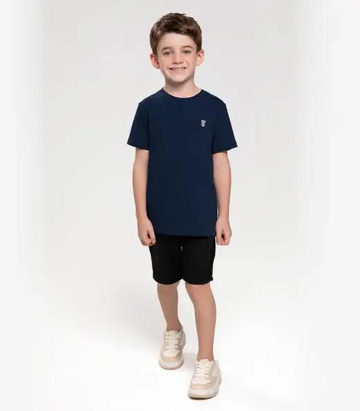 Camiseta Infantil Masculina Trick Nick Azul