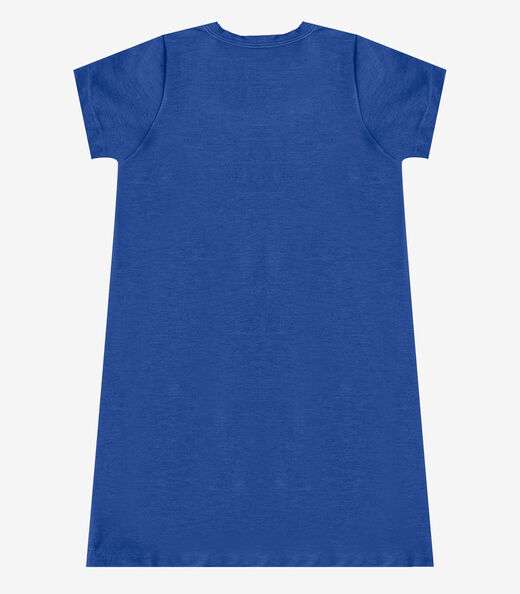 Vestido Menina Infantil em Molecotton Select Azul