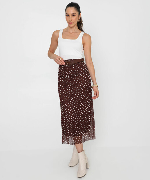Blusa Regata Feminina Lisa Marisa Off white