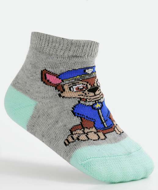 Kit 2 Pares Meias Infantil Patrulha Canina Nickelodeon 