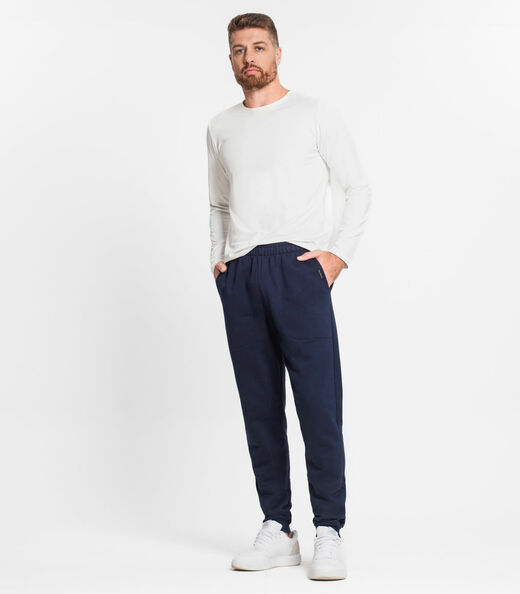 Calça Masculina Em Moletom Diametro Azul