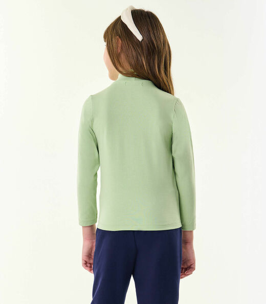 Blusa Infantil Feminina Manga Longa Trick Nick Verde
