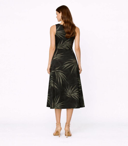 Vestido Feminino Longo Com Cavas Infinita Cor Preto