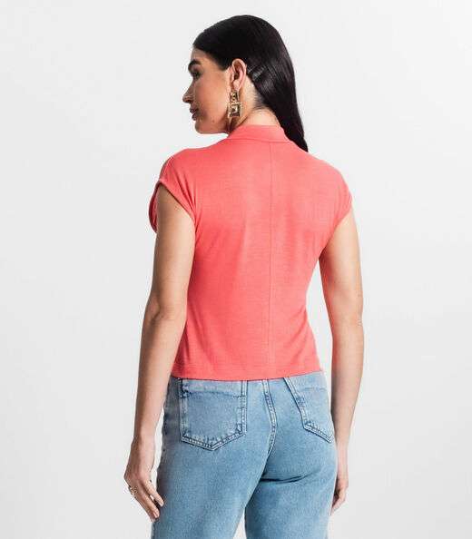 Regata Feminina Visco Tricô Select Rosa