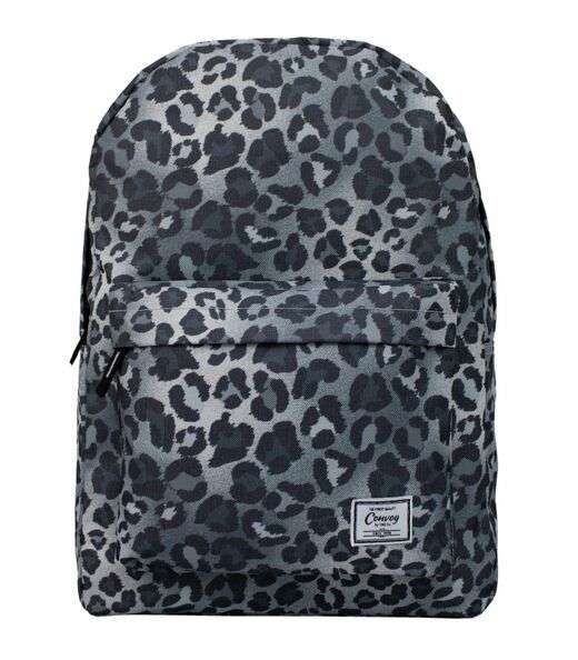 Mochila Escolar Estampa Animal Print Yins Preto